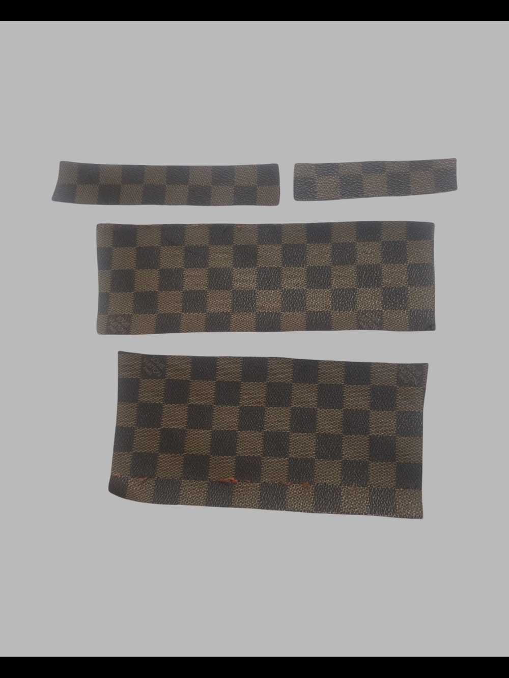 Brown Checker Canvas LV Damier Scrap Pieces DIY